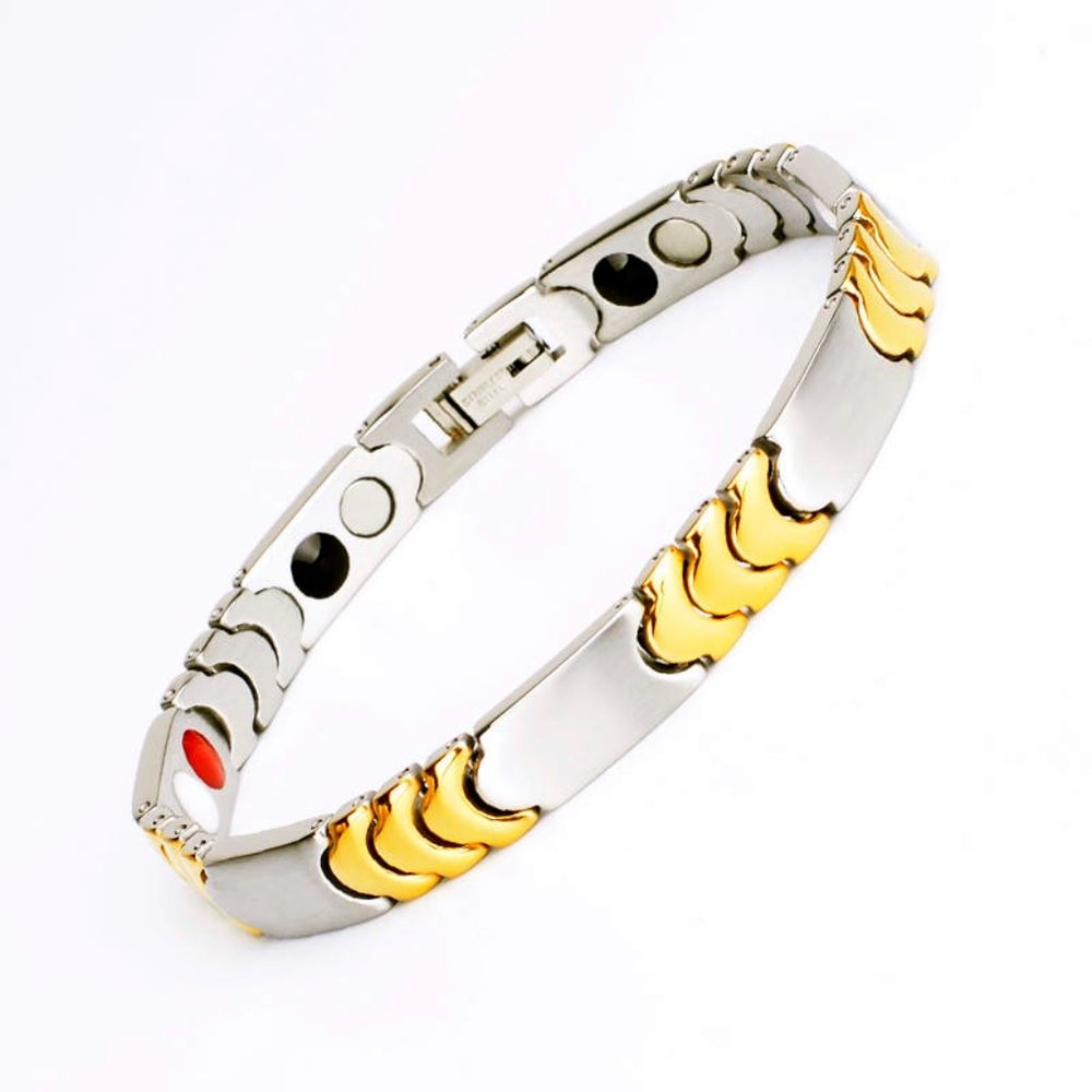 Energy Bracelet Stainless Steel Titanium Tungsten Magnetic